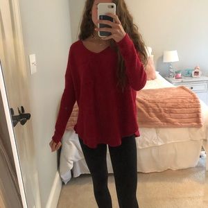 Red sweater